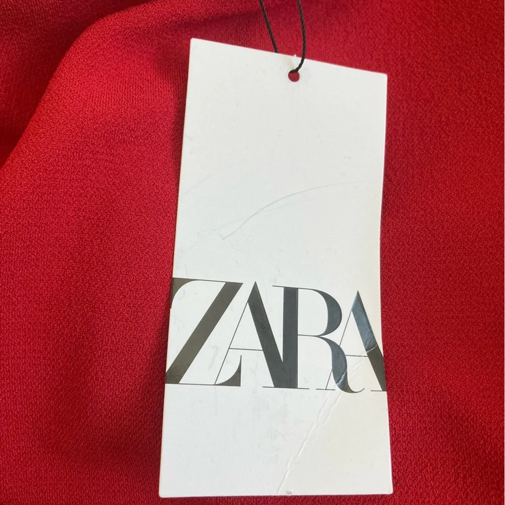 NWT Zara Red Midi Dress - Picture 10 of 11